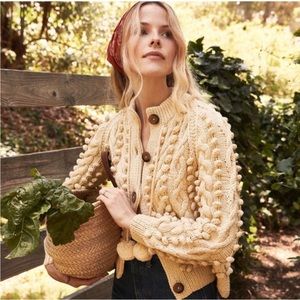 Doen Pomme Cotton Cardigan xs/s Cream